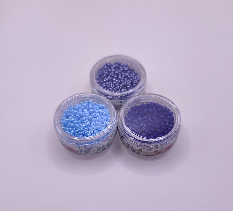 Miniature : Trio Miyuki Rocailles 11/0 - Bleu / Blue I (26-0224)