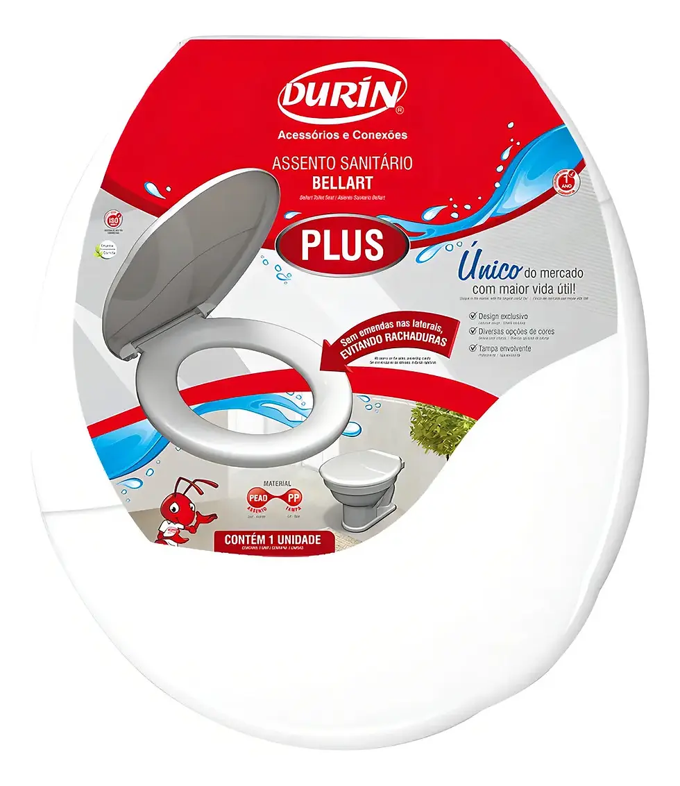 Miniatura: Assento Sanit Almof Bellart Oval Branco