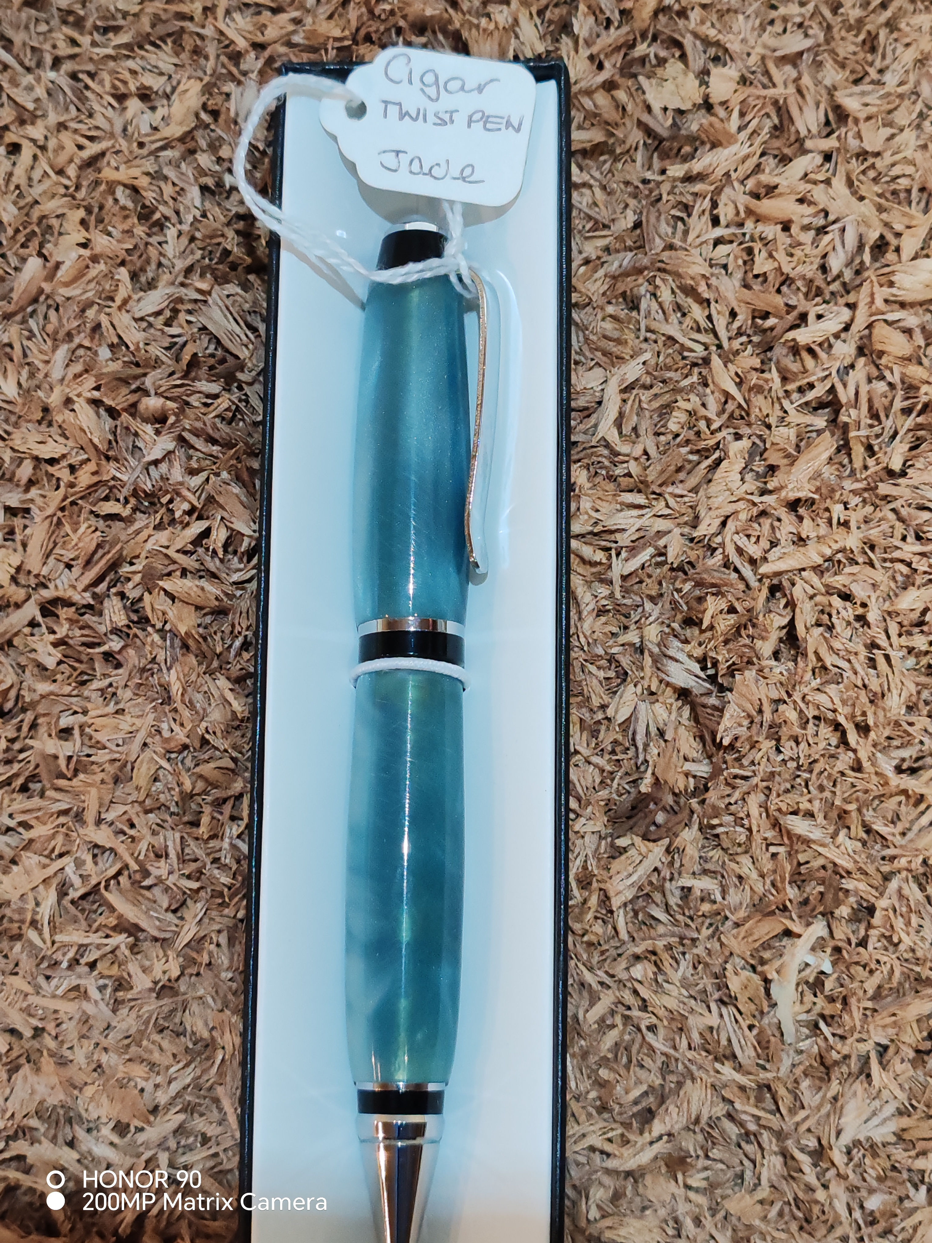 cigar pen jade / black half /half