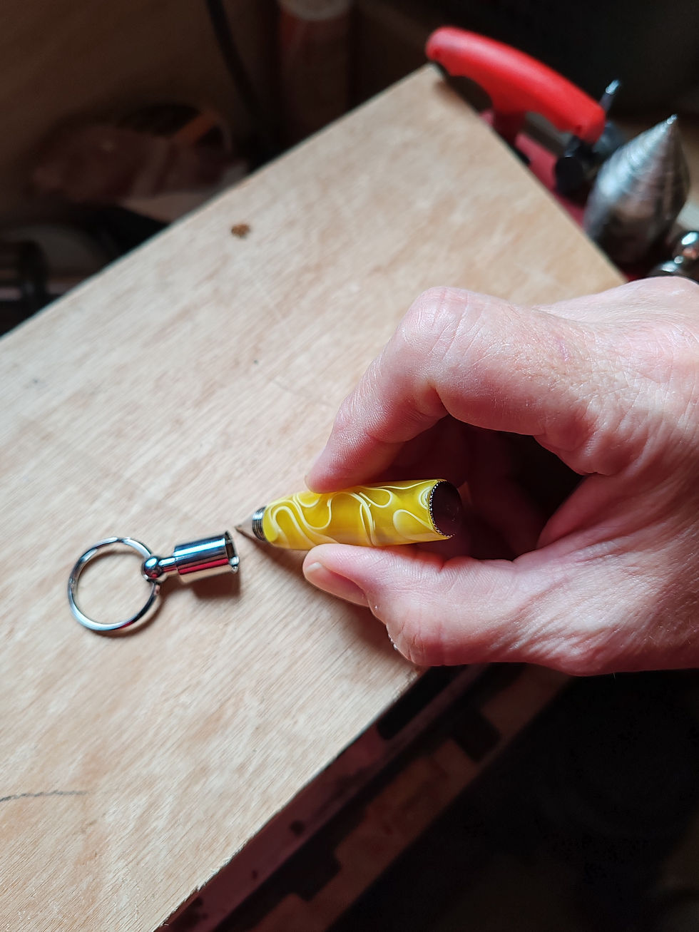 Thumbnail: Pineapple Handcrafted Keyring Pen