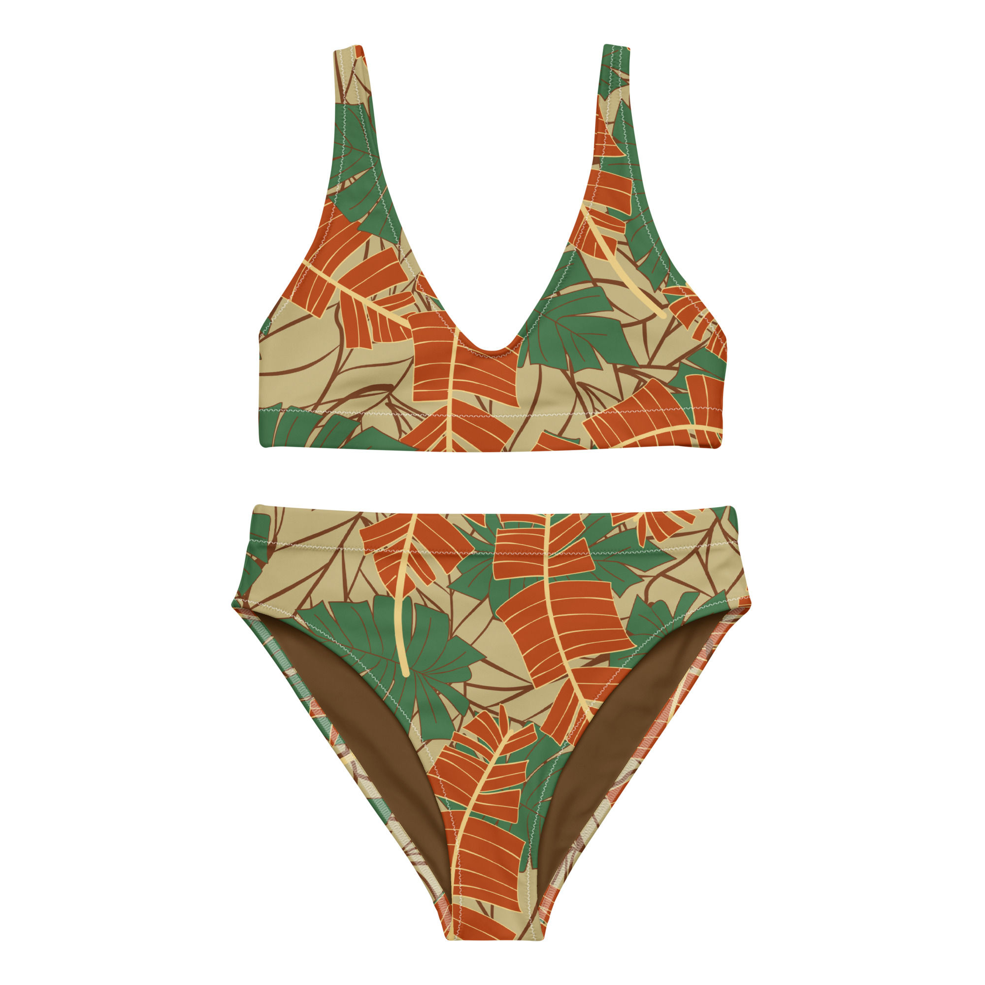 Recycled high-waisted bikini
