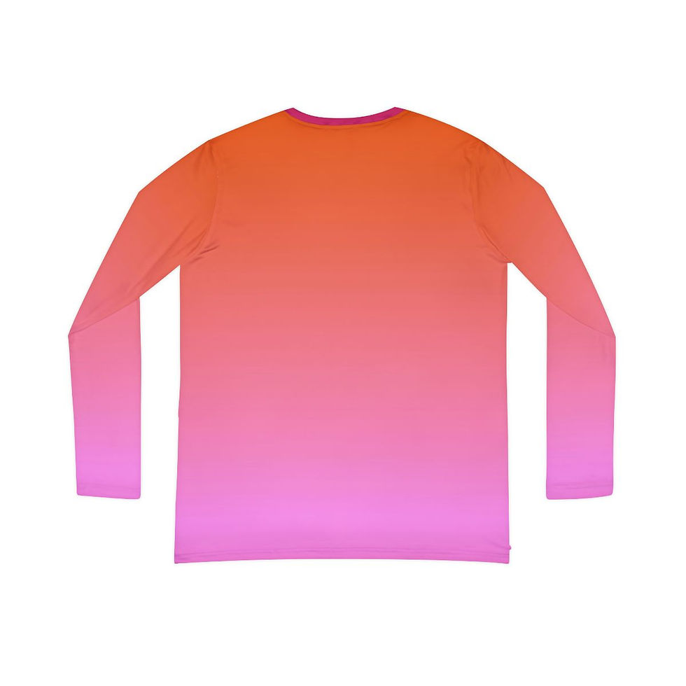 Thumbnail: Bina's Women Sunset Gradient V-Neck Long-Sleeve Top