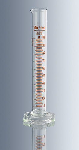 Probeta graduada de vidrio de 100 mL | Ciedutec Lab