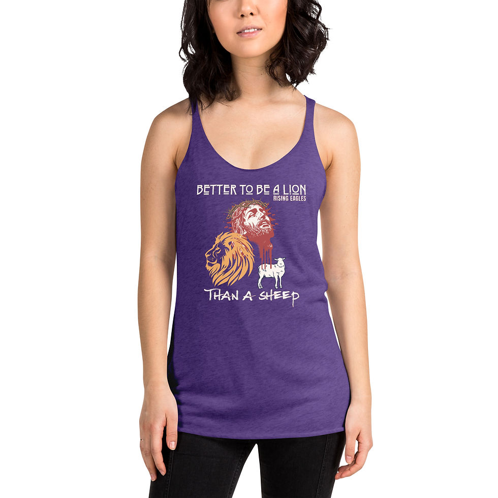 Thumbnail: Better to be a Lion - Women's Racerback Tan