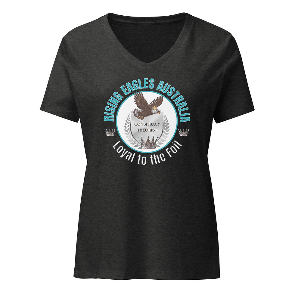 Thumbnail: Loyal to the Foil Badge of Honour - Women’s relaxed v-neck t-shirt