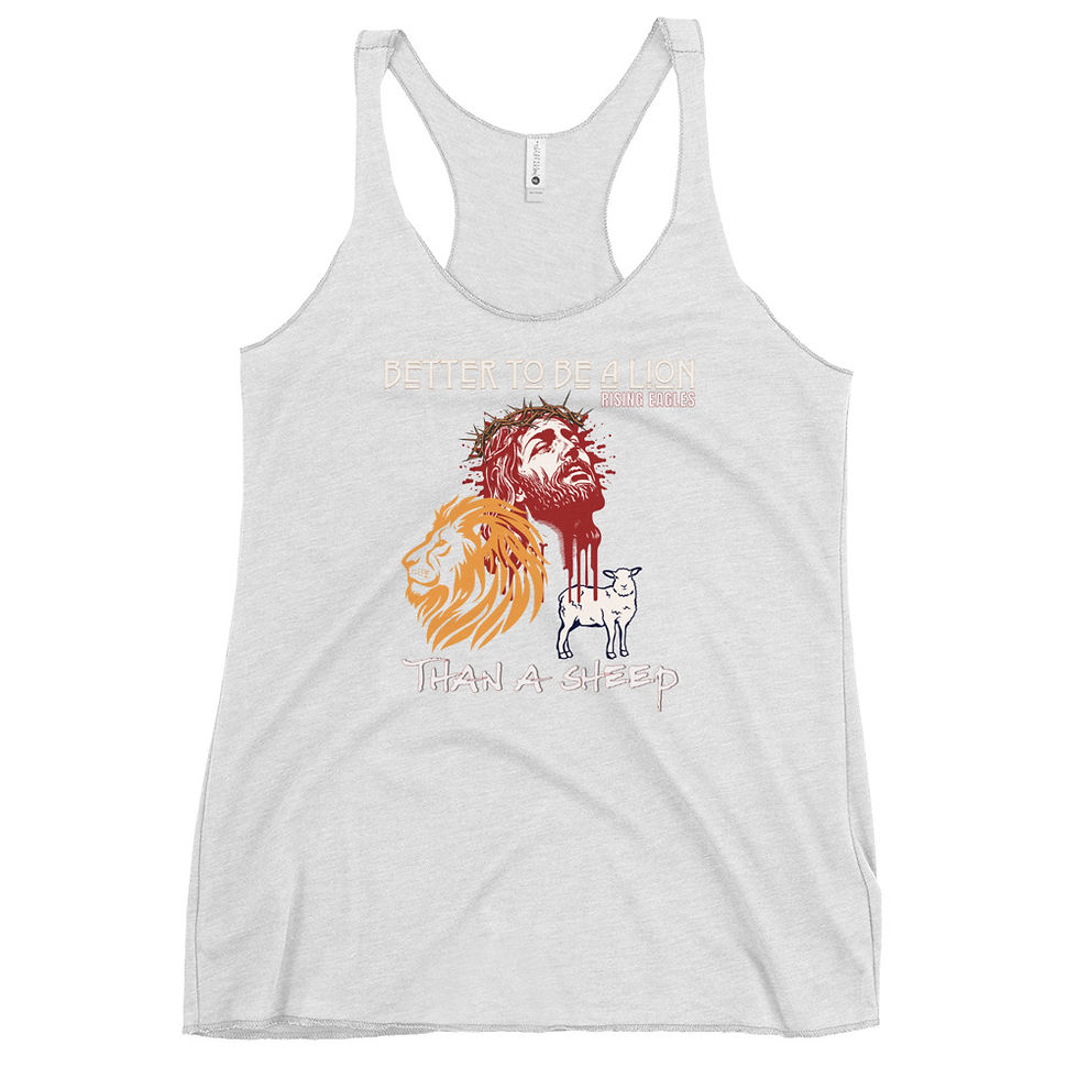 Thumbnail: Better to be a Lion - Women's Racerback Tan