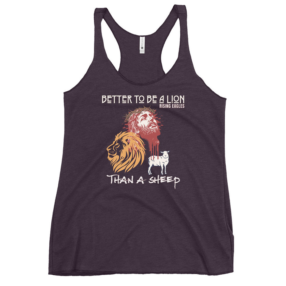 Thumbnail: Better to be a Lion - Women's Racerback Tan