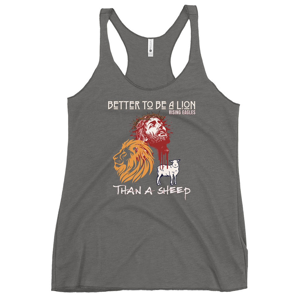 Thumbnail: Better to be a Lion - Women's Racerback Tan