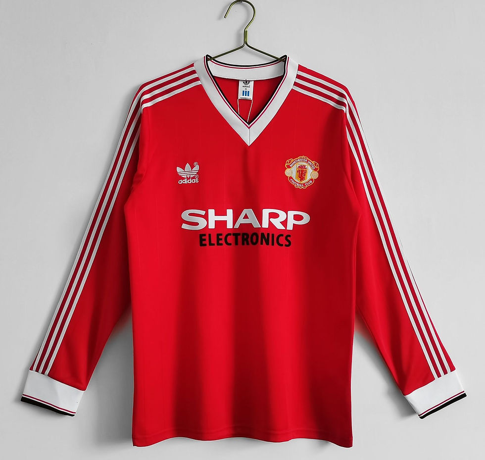 Manchester United (Home) 1982/83 Retro Full Sleeve T-shirt