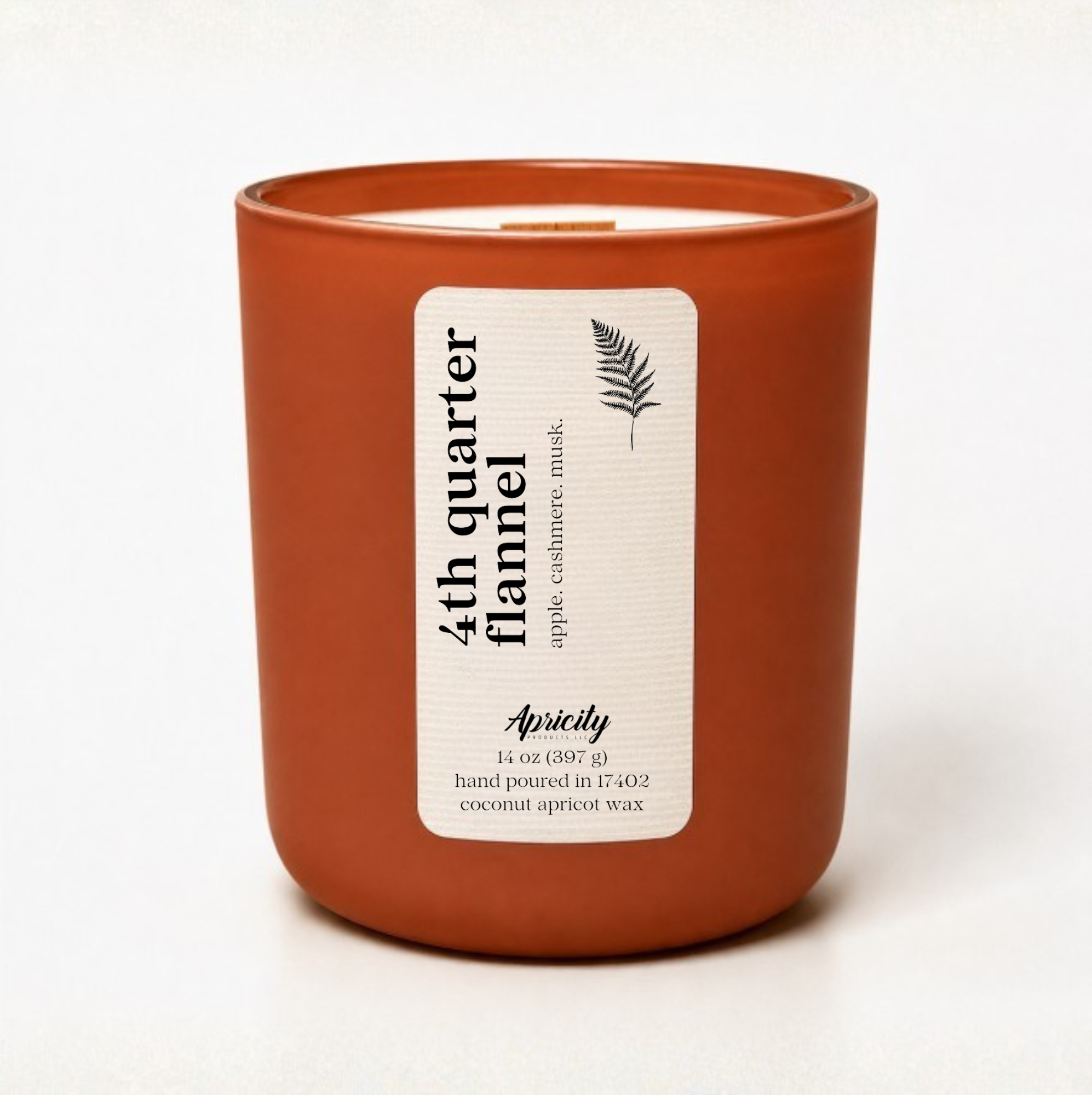 4th Quarter Flannel Candle