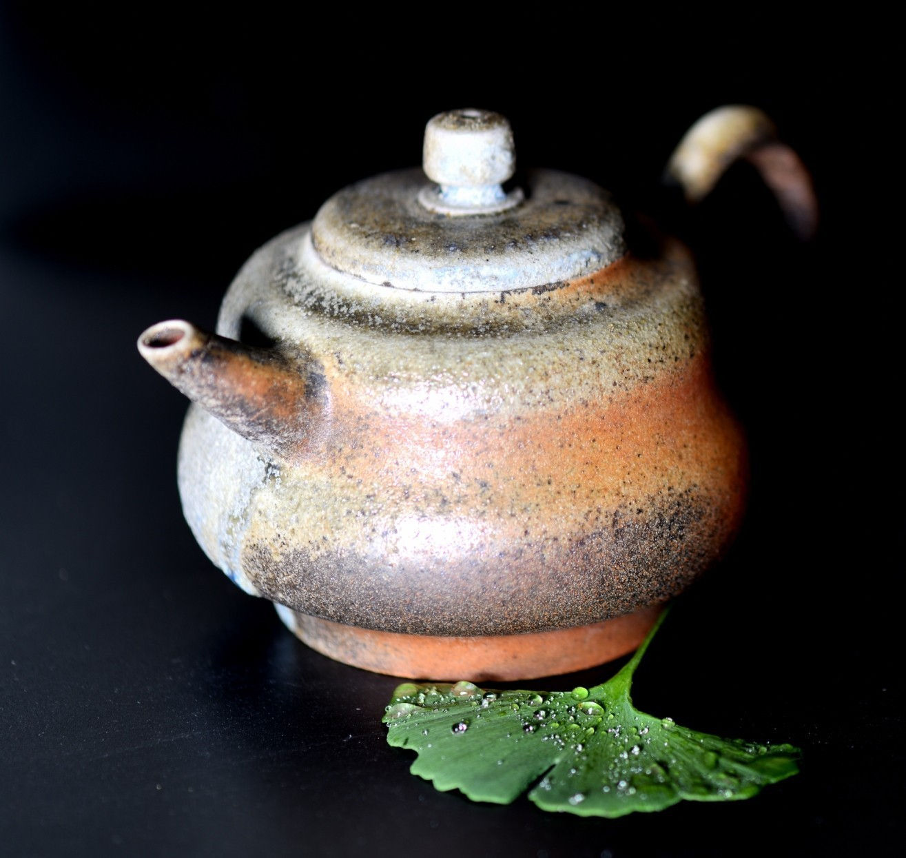 映日紅 手工柴燒壺