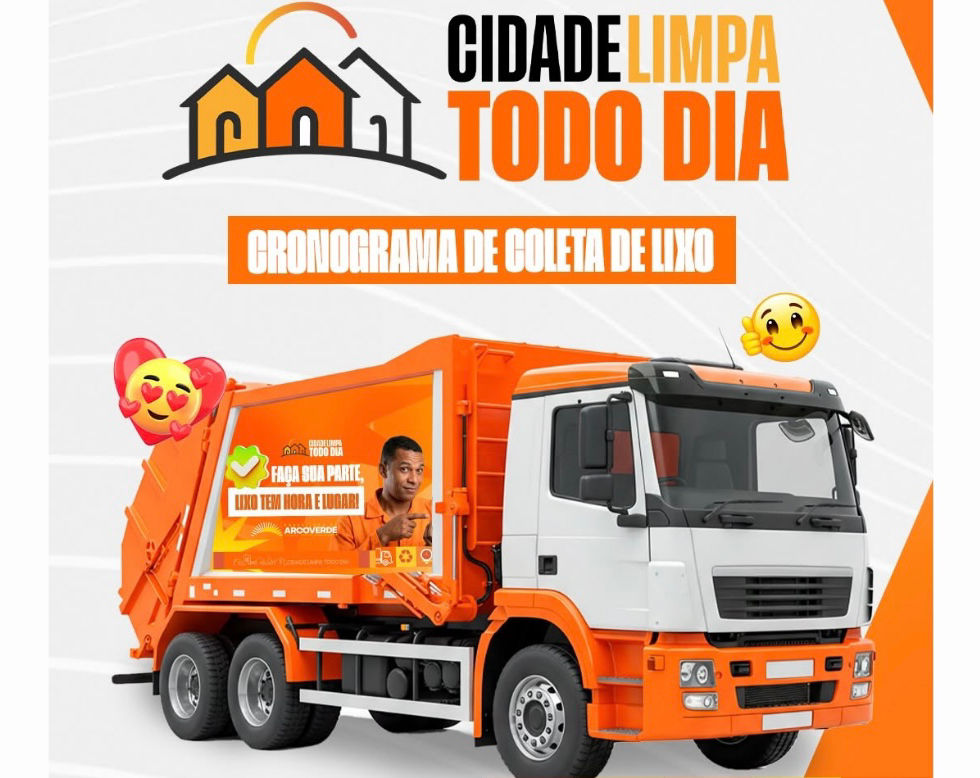 Prefeitura de Arcoverde divulga cronograma de coleta de lixo e orienta moradores a conferir horário de cada bairro