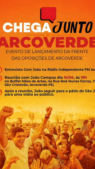 Pré-candidato ao Governo de Pernambuco cumpre agenda política em Arcoverde nesta terça-feira (16)