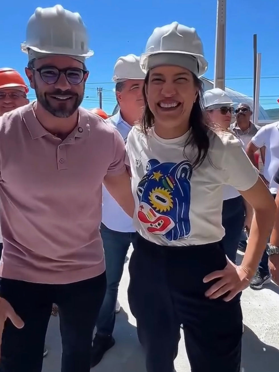 Ao lado do prefeito em exercício Siqueirinha, Raquel Lyra vistoria obras nas áreas de educação, segurança e cultura em Arcoverde