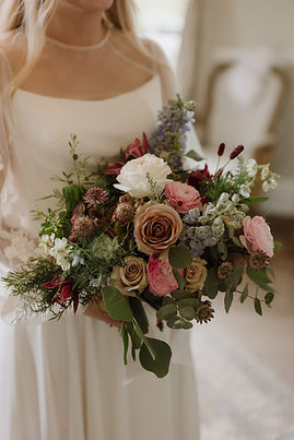 Bridal Bouquet - Wedding Ceremony Flowers - Fig House, Middleton Lodge - Joanna Cairns at