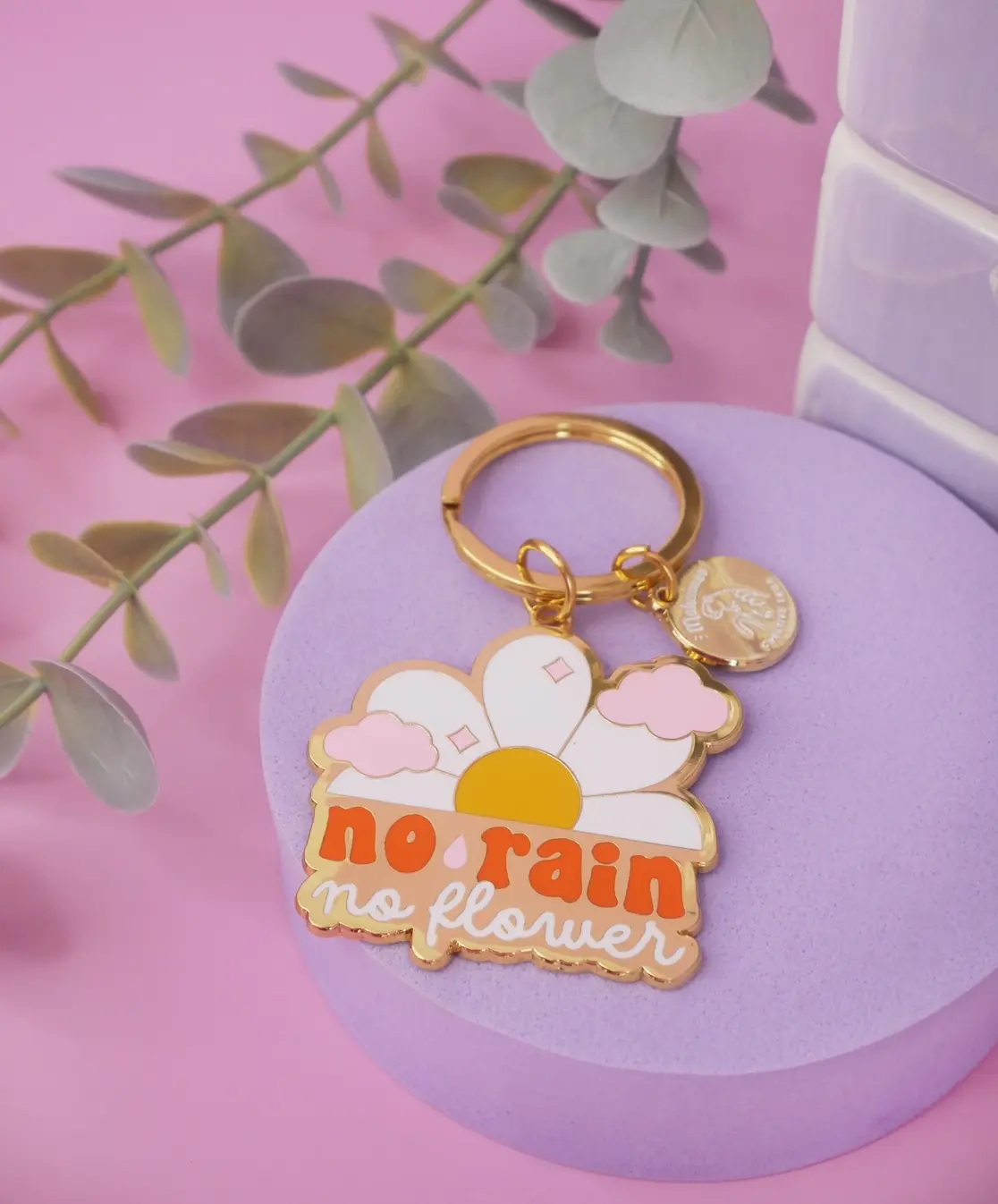 Porte-clés - No Rain No Flower (Malicieuse)