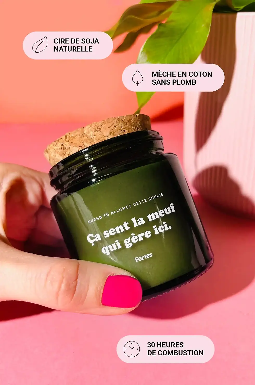 Tu gères meuf Bougie Forêt Éternelle Fortes