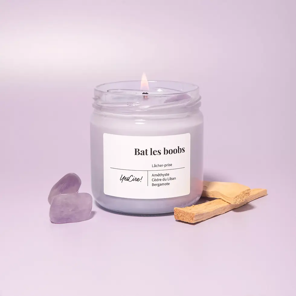 Bat les boobs - Bougie Améthyste "lâcher-prise"