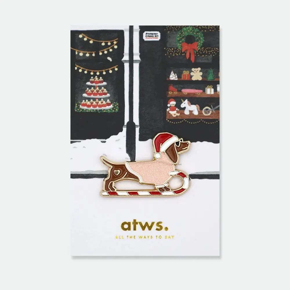 Pin's Teckel de Noël
