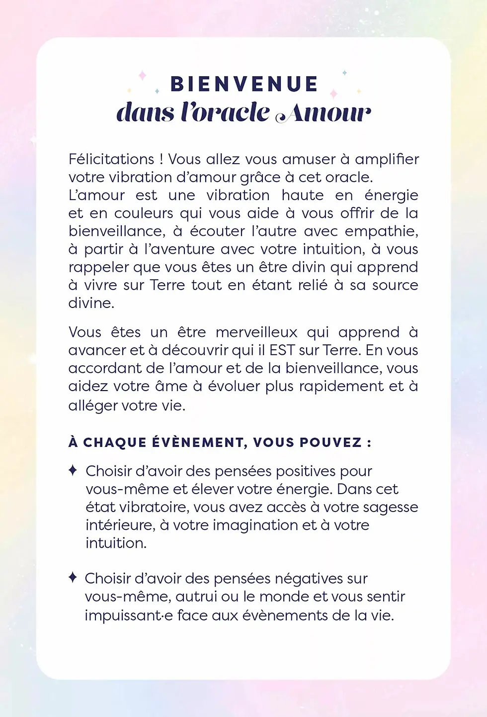 Miniature : Oracle - Amour