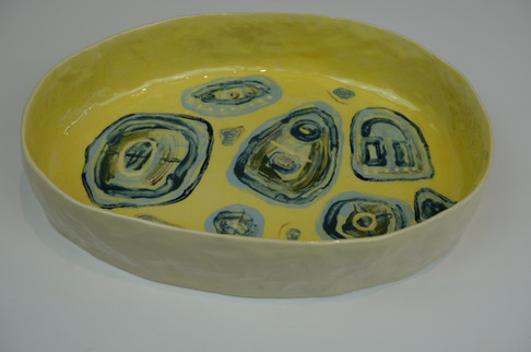 Yellow Oval Platter