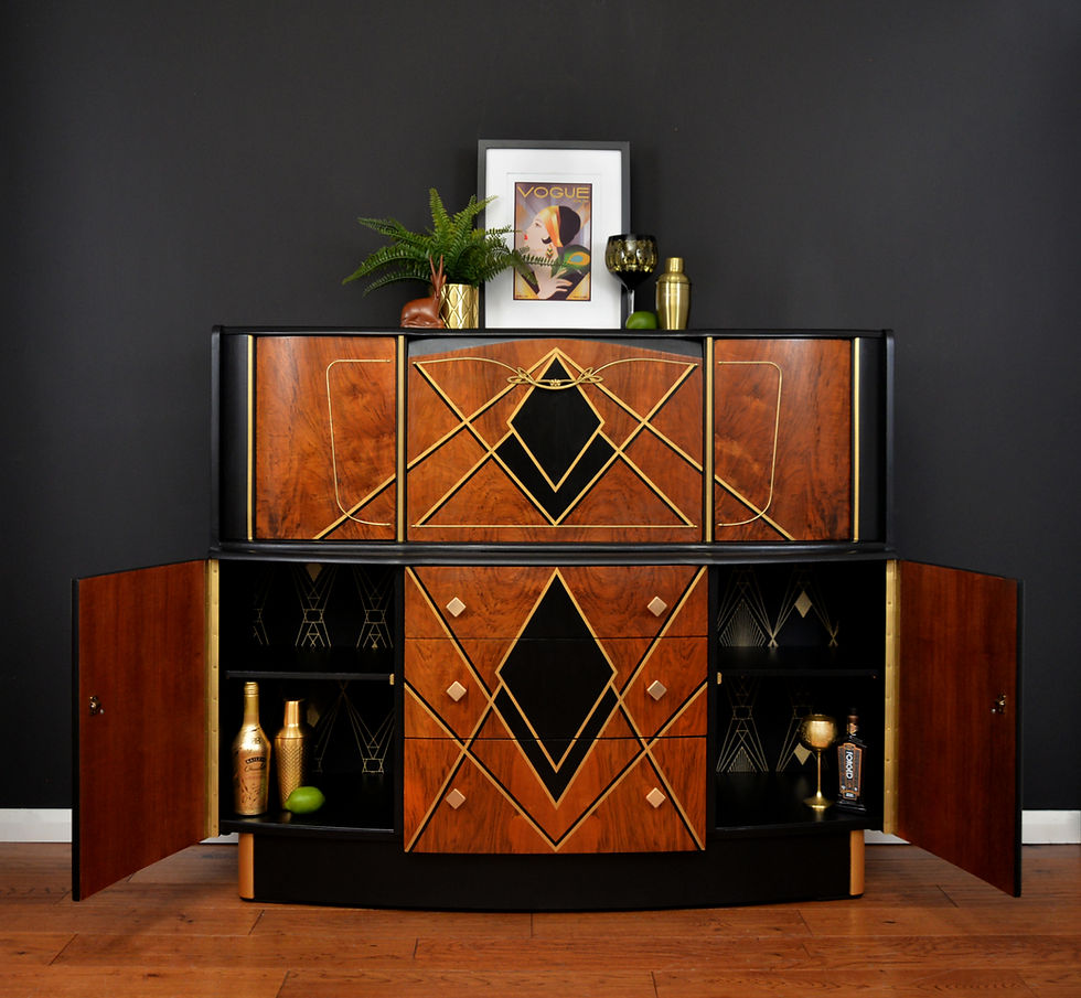 Thumbnail: "The Washington", Art Deco Drinks Sideboard, BeautilityDrinks Cabinet, Cocktail
