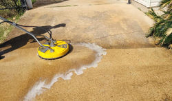 pressure washing concrete