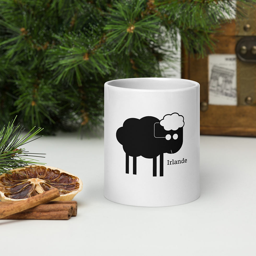 Miniature : Mug en Céramique avec Mouton Irlandais