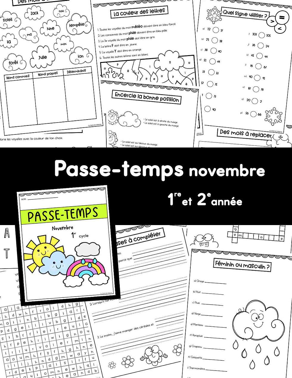 Passe-temps novembre -1er cycle