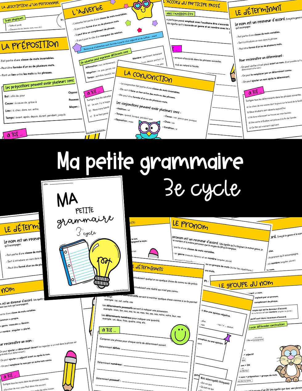 Ma petite grammaire - 3e cycle