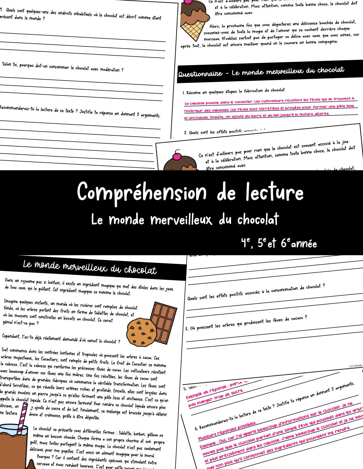 Lecture - Le monde merveilleux du chocolat
