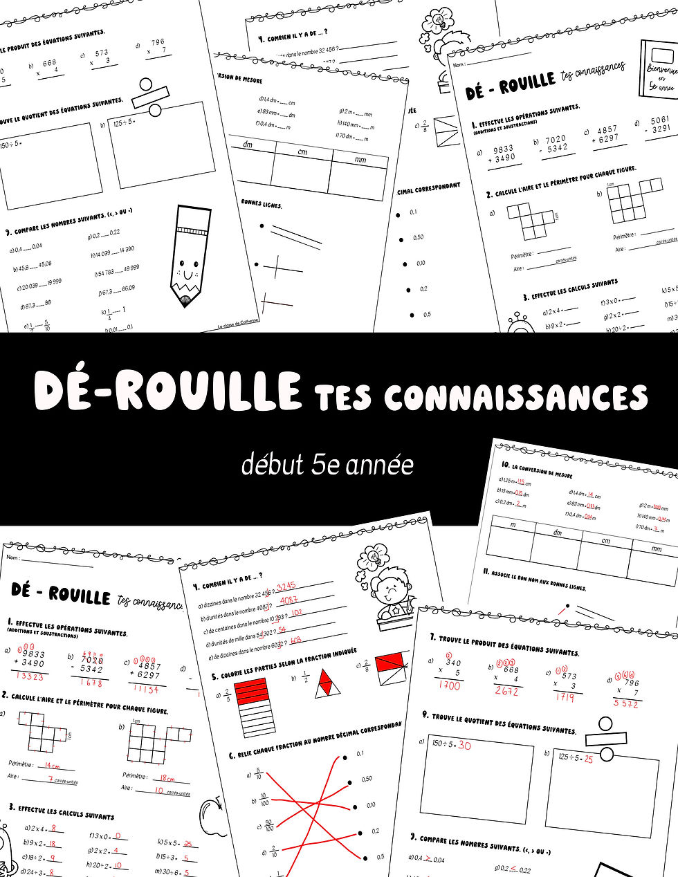 Dé-rouille tes connaissances (5e année)