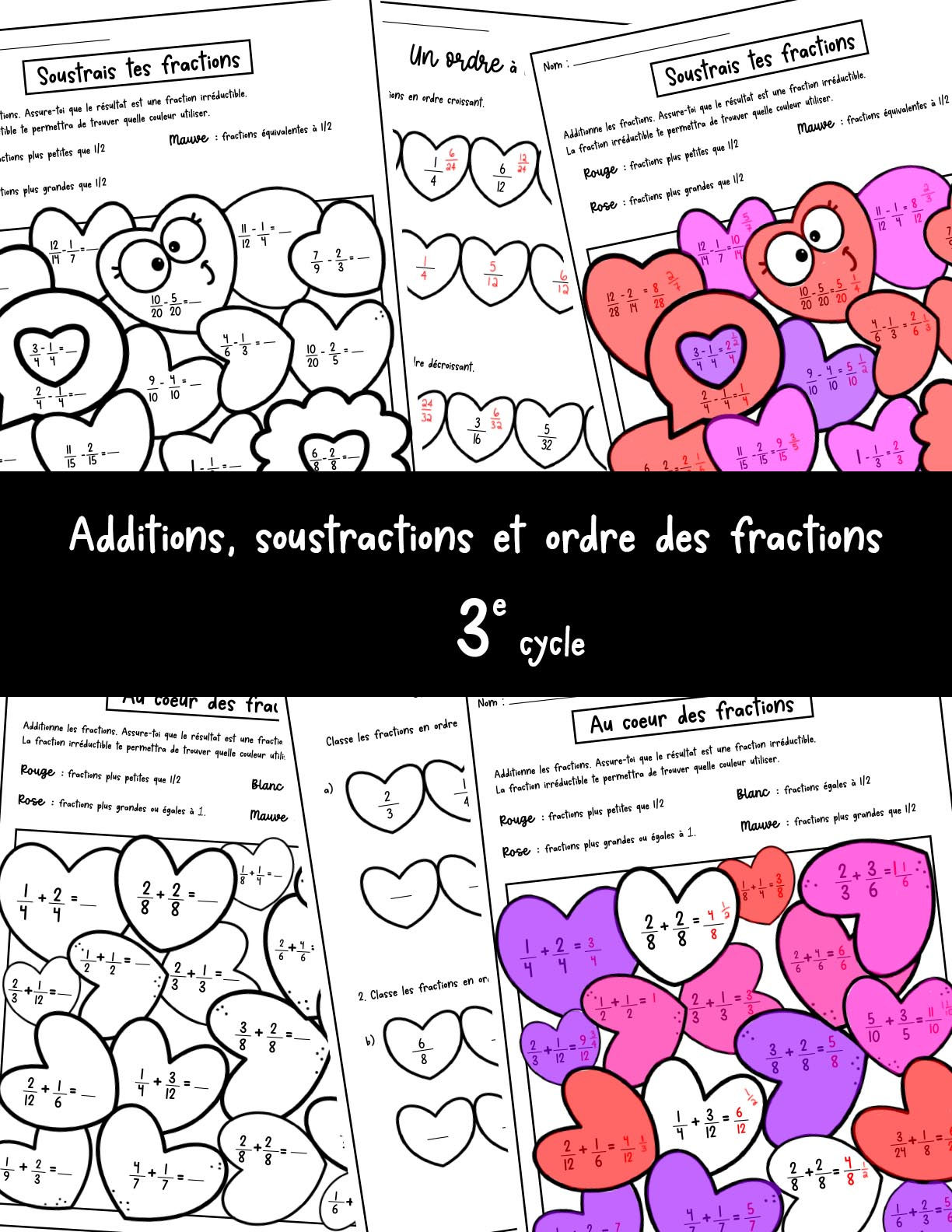 Additions, soustractions et ordre des fractions