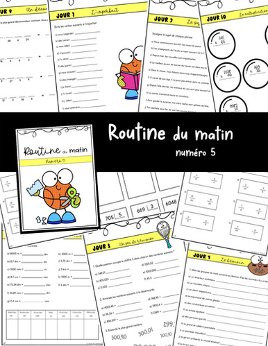 Routine du matin #5 - 3e cycle | La classe de Catherine