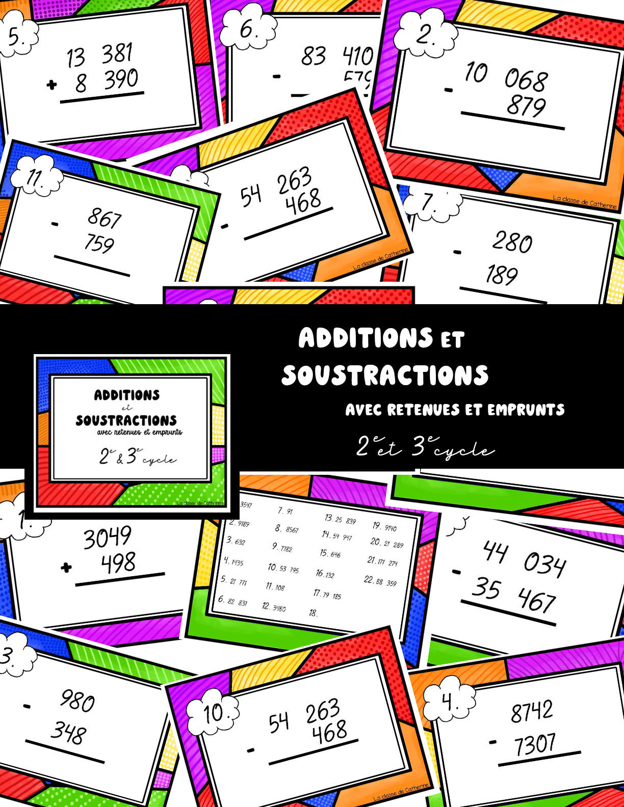 Additions et soustractions avec emprunts