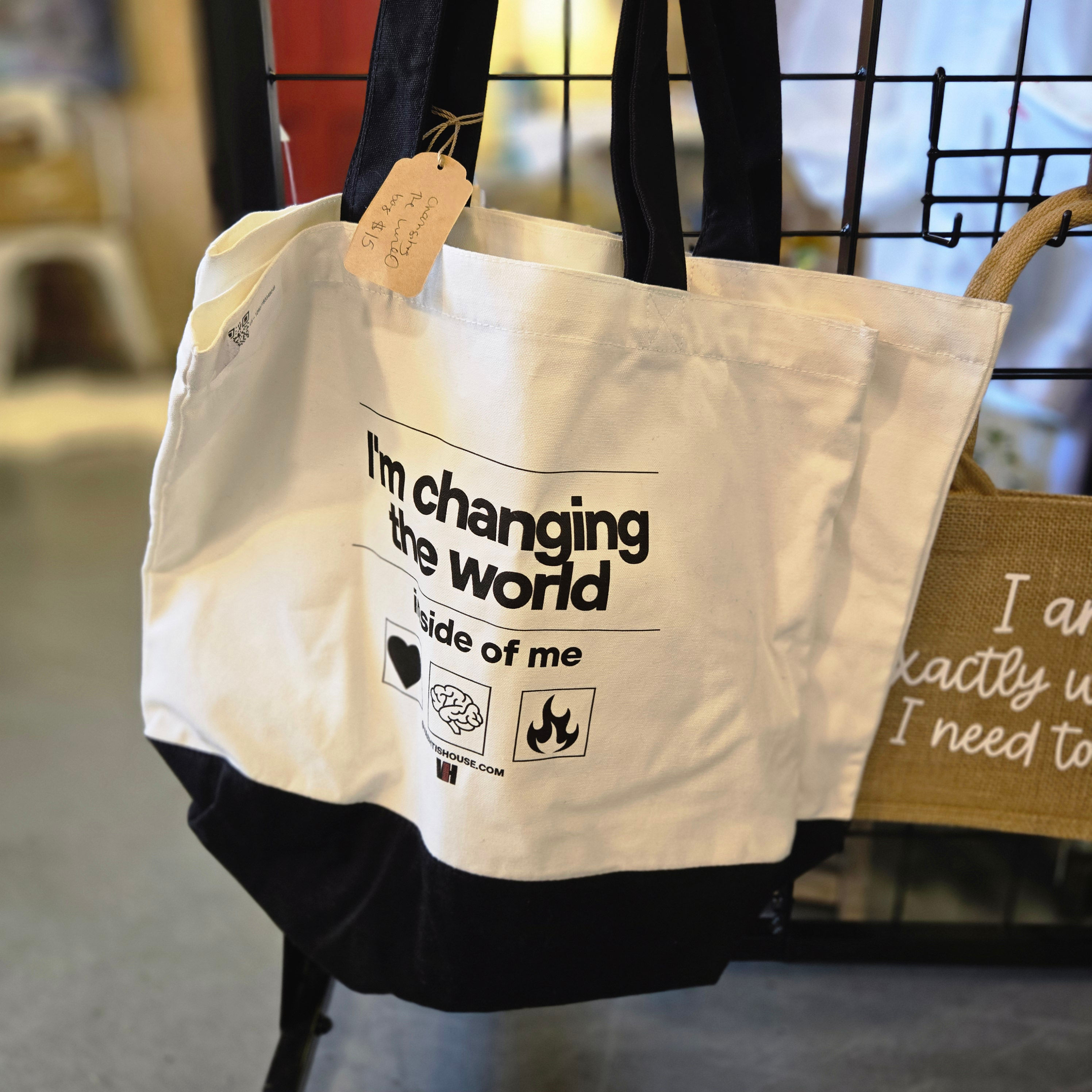 "I Am Changing" large utility tote