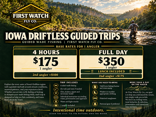 Iowa Driftless Guided Trips Poster