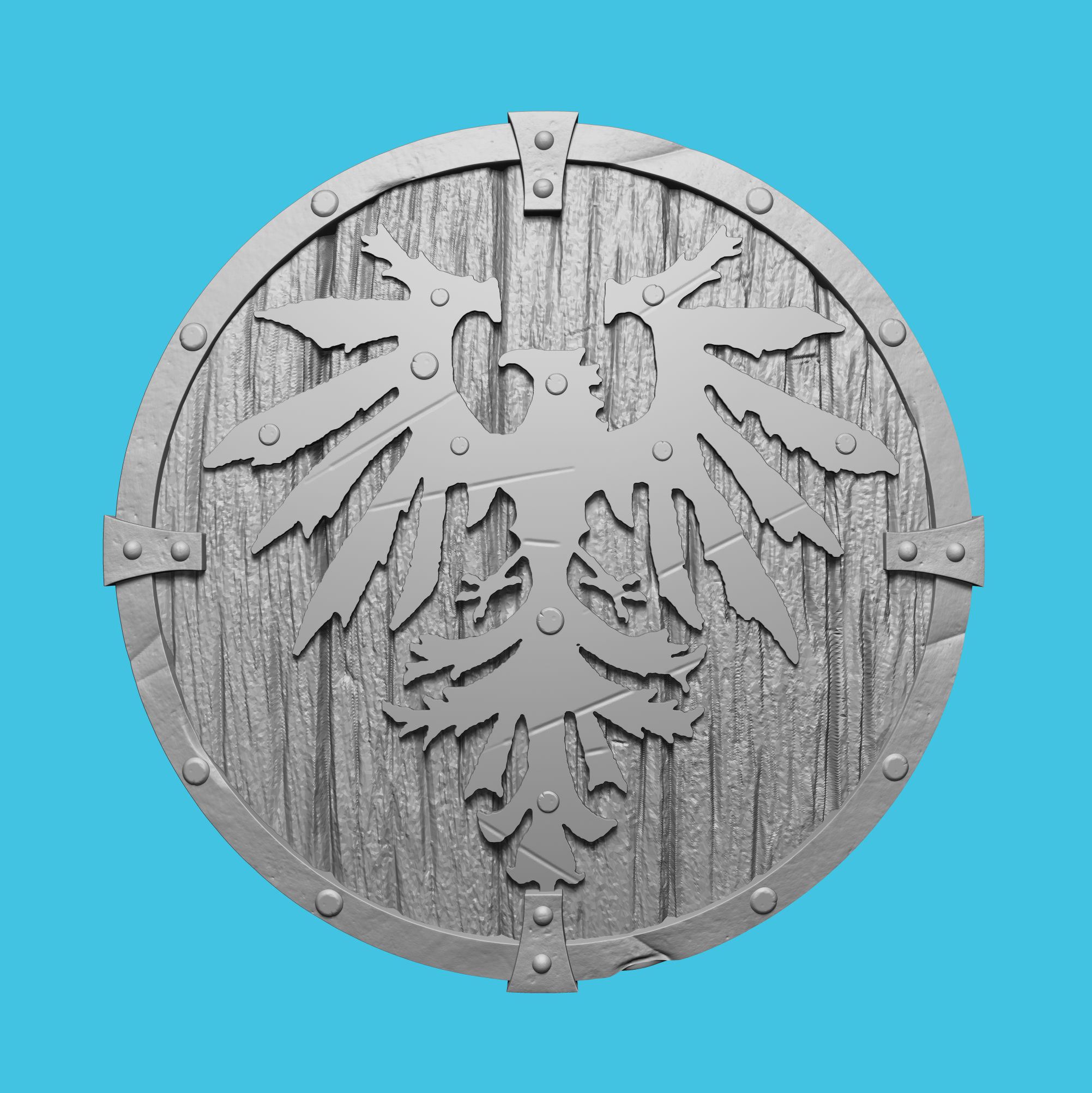 Hawk Round Shield (#08)