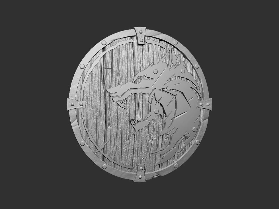 Thumbnail: Wolf Round  Shield (#06)