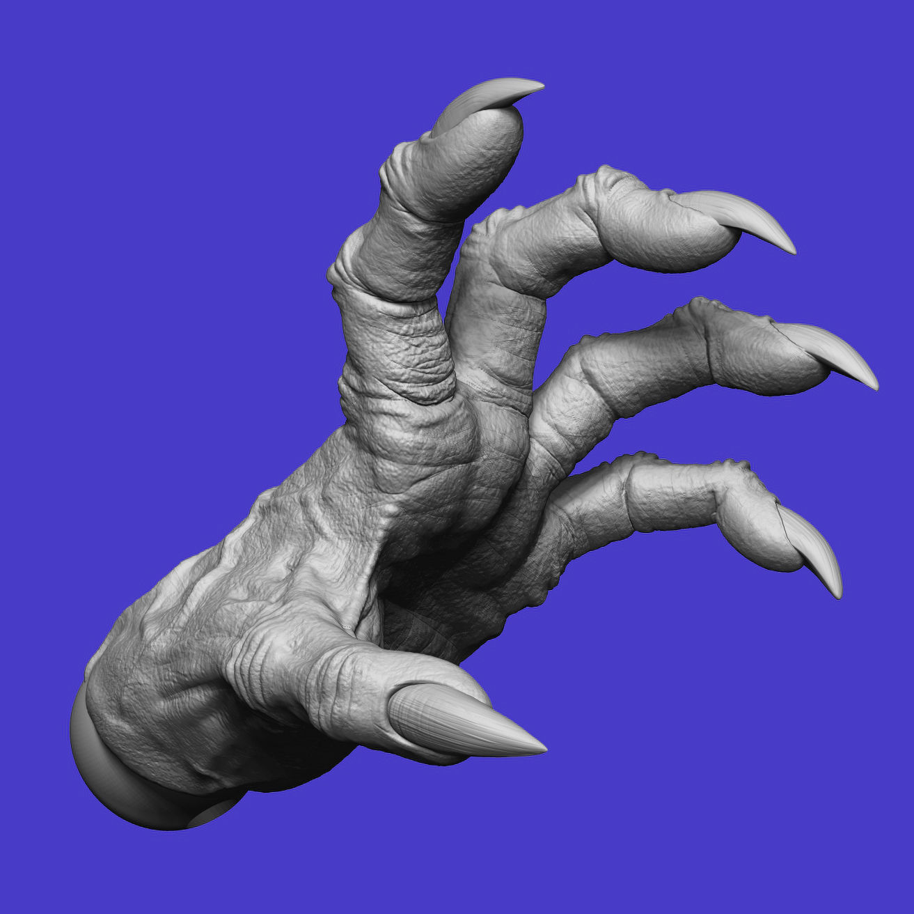 Wolf Hand with Claws