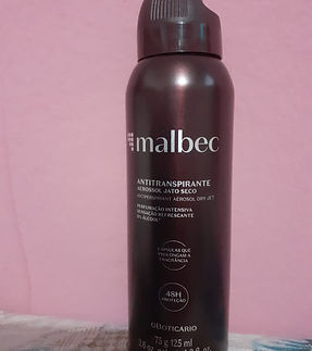 Malbec antitranpirante . 75g.125ml. Duração 48h. Preço 37,90 cada .contém duas unidades.