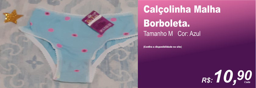 Calçolinha Malha Borboleta. Tamanho M. Uma unidade . Preço 10,90.png
