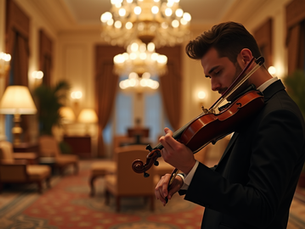 The Allure of Live Violin Music in Luxury Hotel Ambience