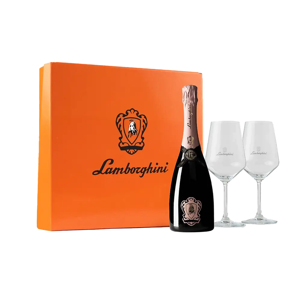 Miniatura: KIT: Vino Spumoso con 2 copas