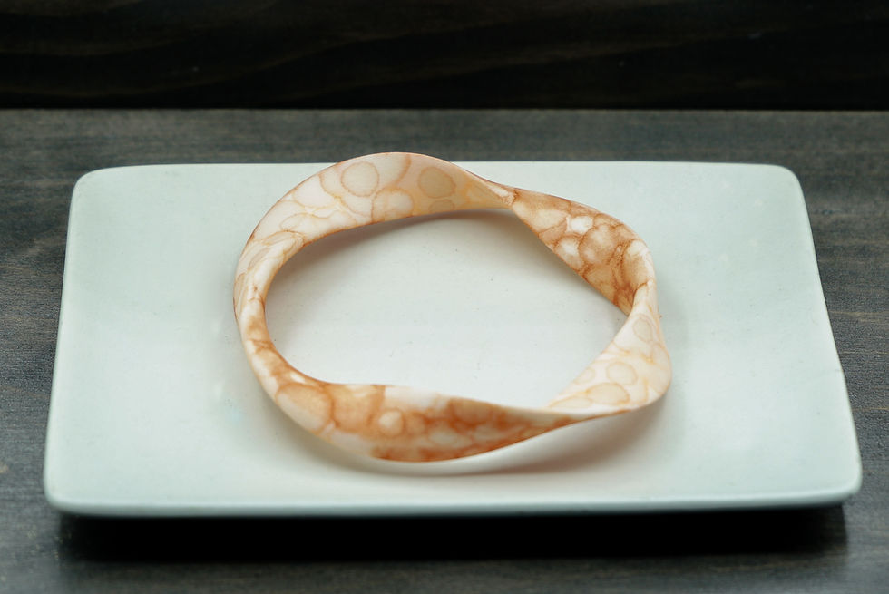 Thumbnail: Coral Möbius Bracelet Stack