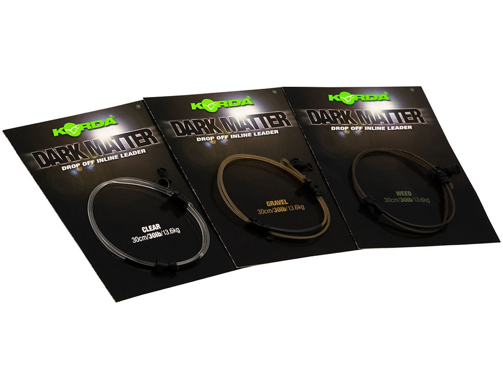 Korda Dark Matter Drop Off Inline Leader 30cm Clear