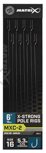 Matrix Rig Station Matrix MXC-2 Pole Rigs 15cm/6ins (16) | Wellington Angling