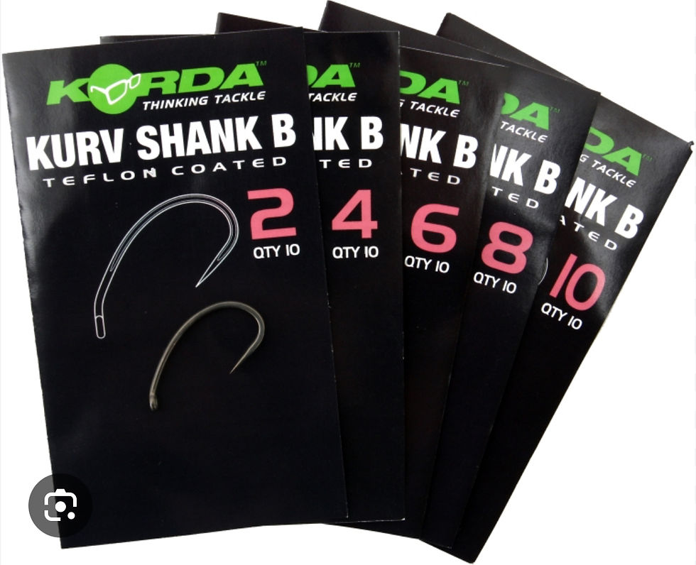 Korda Kurv B Shank Fishing Hook Barbless