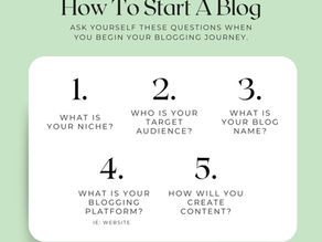 How to Start A Blog