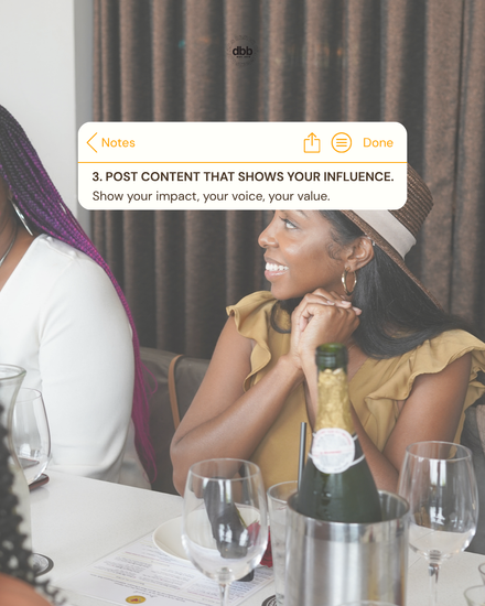 Tip 3: Show Your Influence